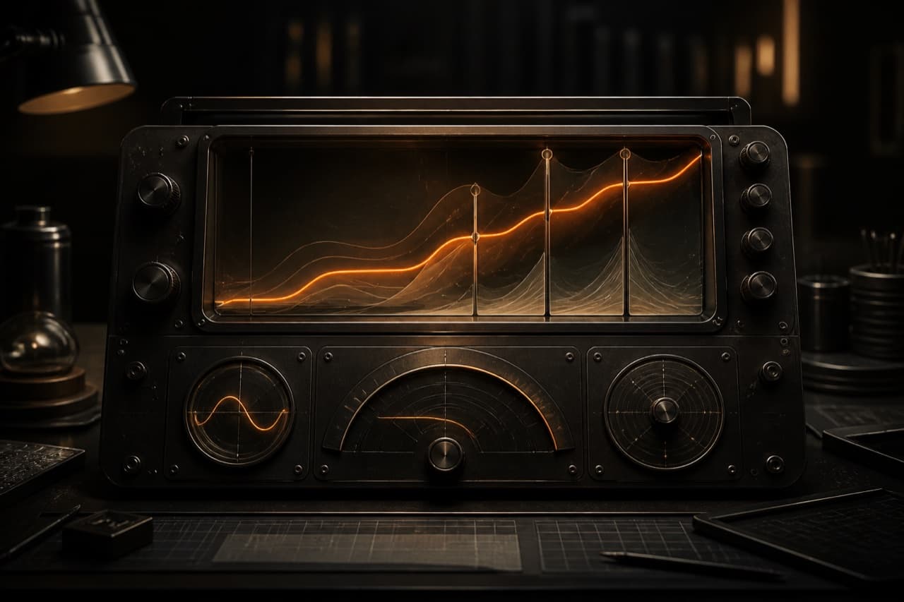 Calibrated performance instrument showing a clear upward optimization signal.